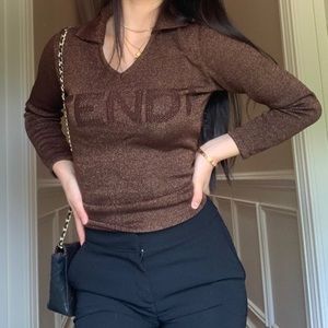 Rare Vintage Metallic Fendi Knit 🖤